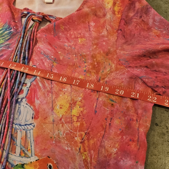 Bird print top. Wear art. Flat friendly! - Picture 6 of 10